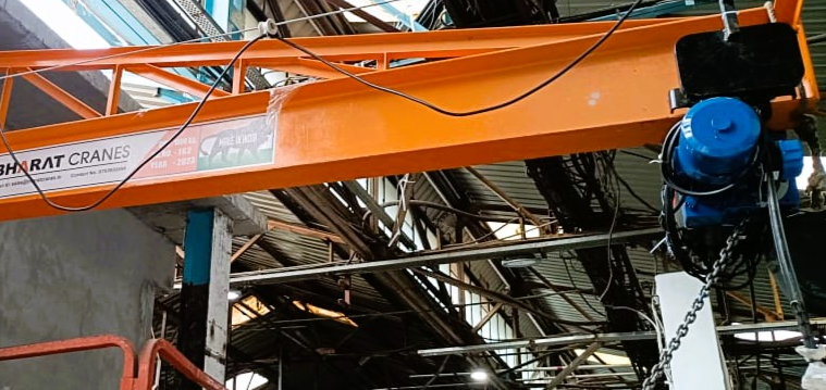 Wall Mounted JIB Crane - Bharat Cranes, EOT Crane Manufacturer in Pune